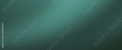 Fotografija Abstract dark green grainy background noise texture horizontal lines gradient shape design wallpaper backdrop banner poster header
