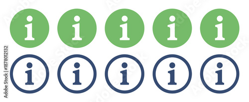 information isolated on white, simple info signs for guidance, help, and communication, suitable for digital interfaces