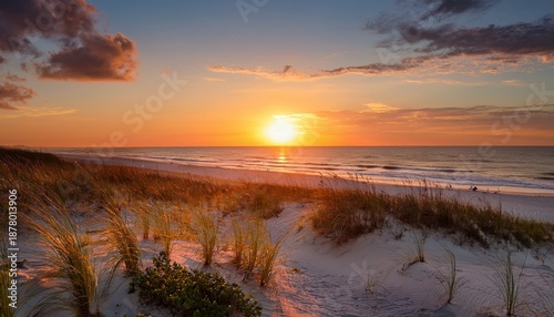 Sunset Over Navarre Beach Florida Coast
