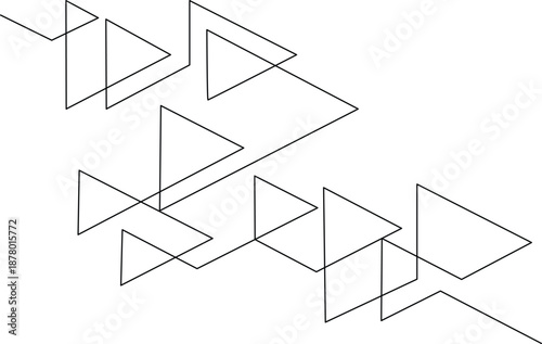 Geometric triangle pattern Vector