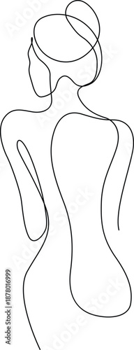 Elegant female silhouette Vector