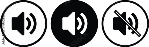 Sound icons representing volume control options