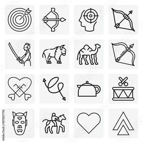 Ancient Mongolian Warrior Heritage – Horse Riders, Warrior Helmets, And Bows And Arrows For Historical Projects