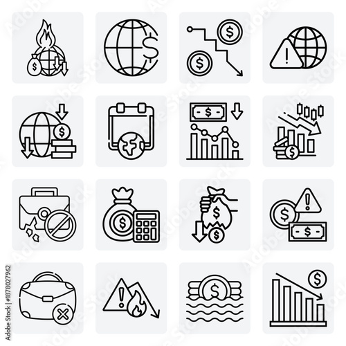 Economic Devastation And Job Loss – Global Financial Crisis, Recession Represented By The Pound, And Widespread Unemployment Themes