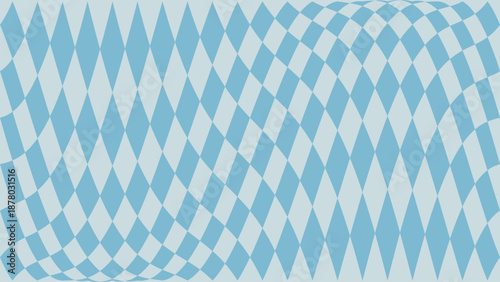 Classic Light Blue Harlequin Distorted Pattern Vector Background