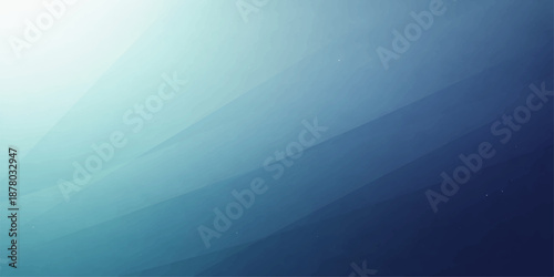 An abstract deep blue ocean background where sunlight rays pierce through underwater waves toward the horizon to create a beautiful summer heaven of light and nature