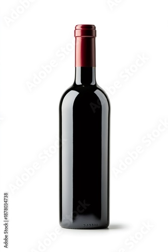 Wallpaper Mural Dark red wine bottle with cap isolated Torontodigital.ca