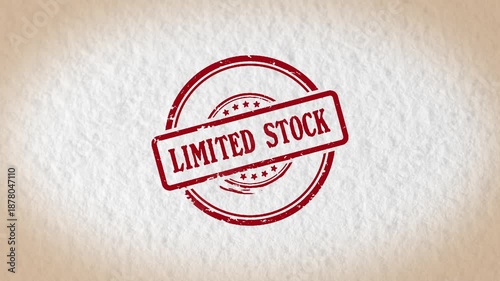 LIMITED STOCK stamp style word