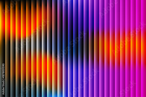 An abstract digital artwork with vibrant colors and blurred vertical lines, creating a dynamic and futuristic visual effect from a straight-on viewpoint 14.ai file reference