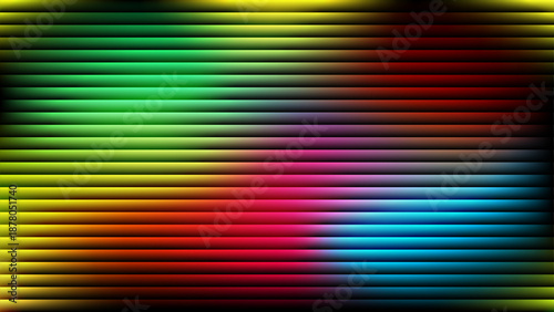 Vibrant abstract background with dynamic lines and colors, evoking a sense of movement and energy from a close-up viewpoint.