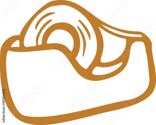 Hand Drawn Tape Dispenser