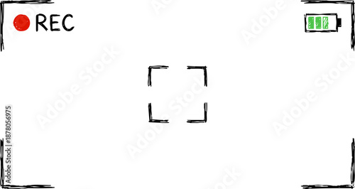 Hand Drawn Recording Frame