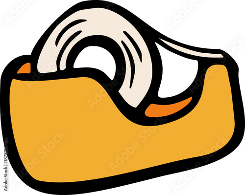 Hand Drawn Tape Dispenser