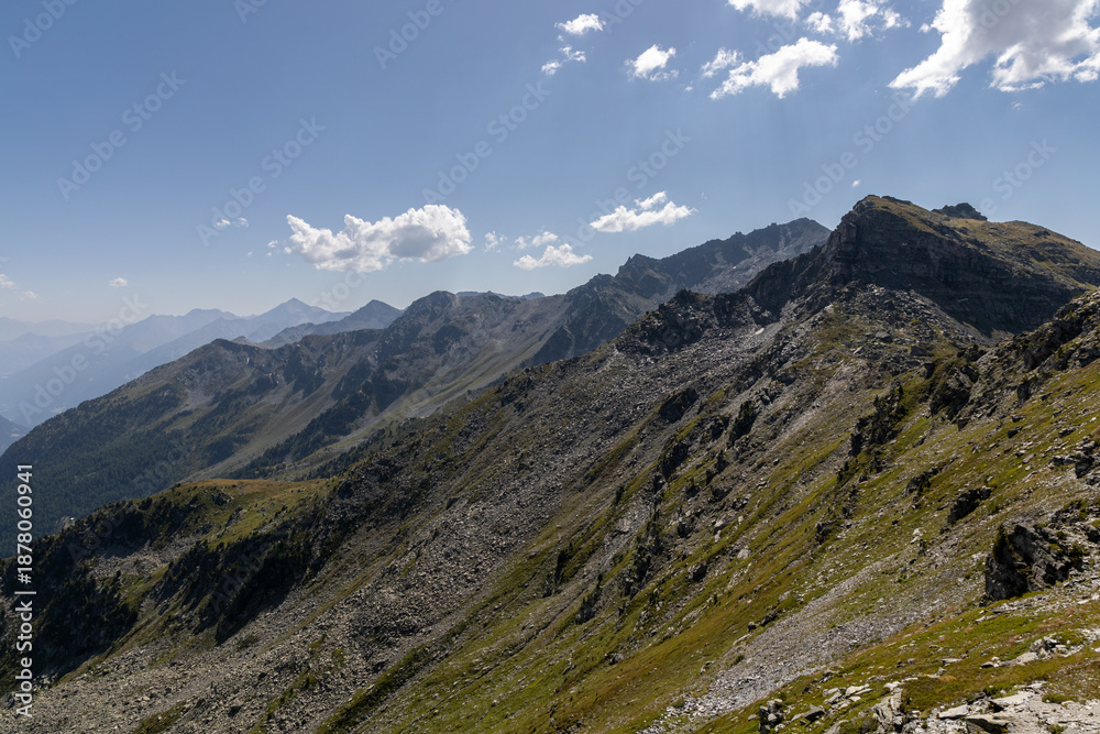 Obraz premium Beautiful alpine landscape in the Maurienne valley near Valmeinier, Savoie , France