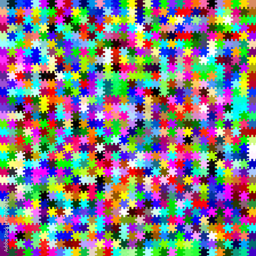 Abstract Pixel Color Grid Background Distorted Pixel Grid