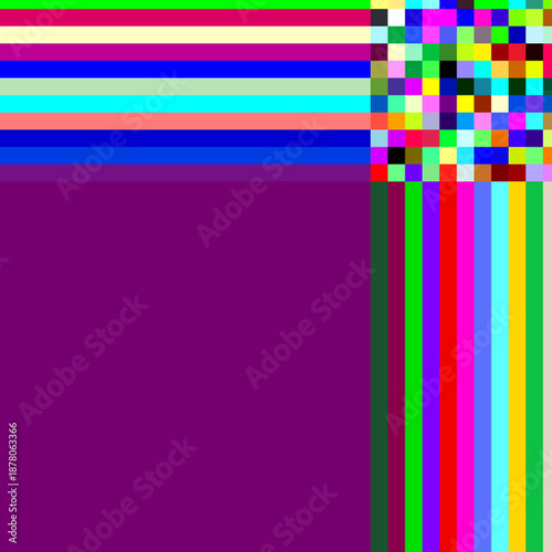 Abstract Pixel Color Grid Background Vertical Line Composition