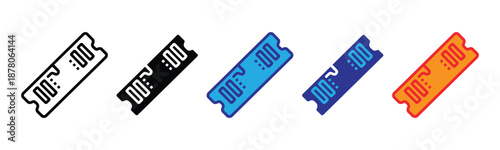 Vector illustration icon colorful dip switch icons in various colors