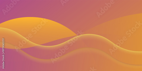 Colorful abstract background with gradient smooth wave lines. Modern vector design