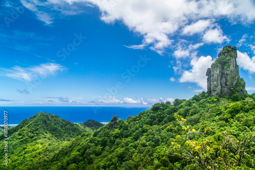 Cross island hike, Te Rua Manga, The Needle. Cook Islands, Rarotonga