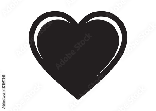 Heart Shape icon, Heart Shape solid vector
