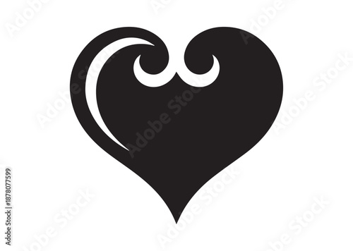 Heart Shape icon, Heart Shape solid vector