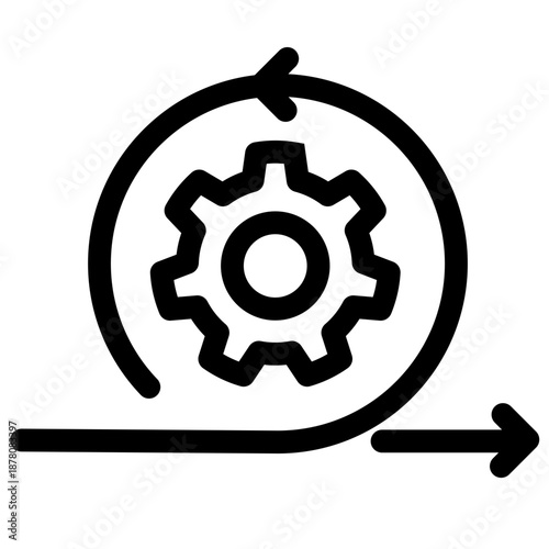 Agile and teamwork symbol - Agile, teamwork and project management icon symbol