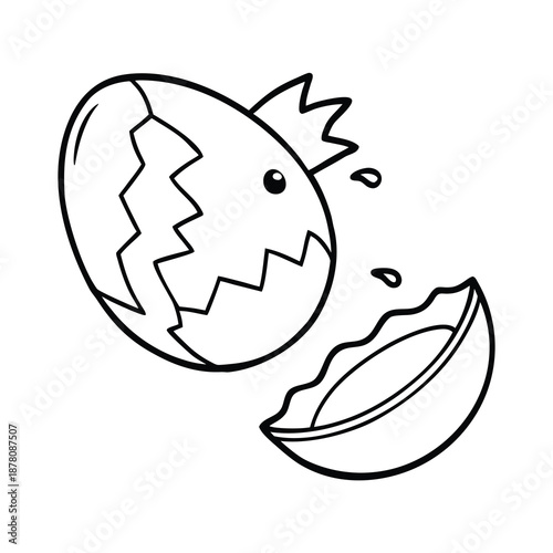 broken egg prank illustration