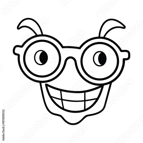 silly glasses element