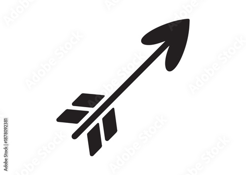 Cupid Arrow icon, Cupid Arrow solid vector