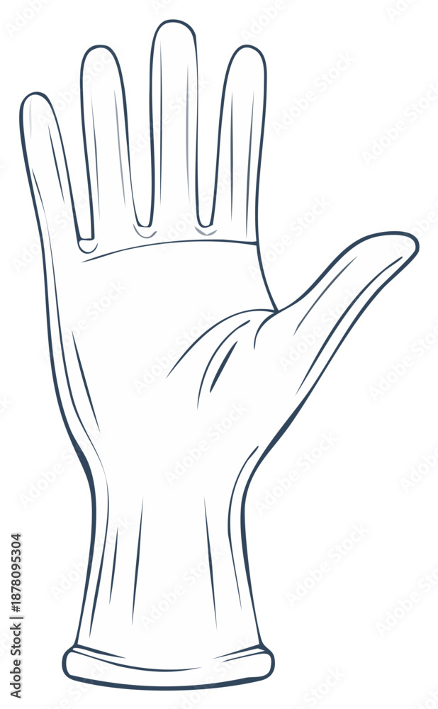 Obraz premium Hand Glove Protection and Hygiene Cleanliness Safety Protection