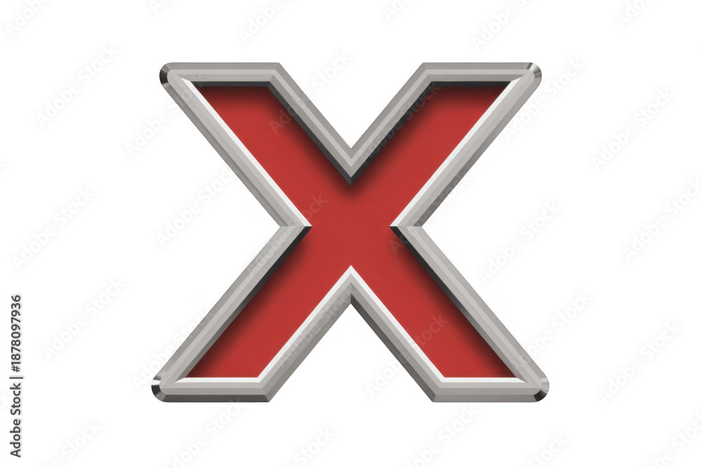 Obraz premium red cross mark