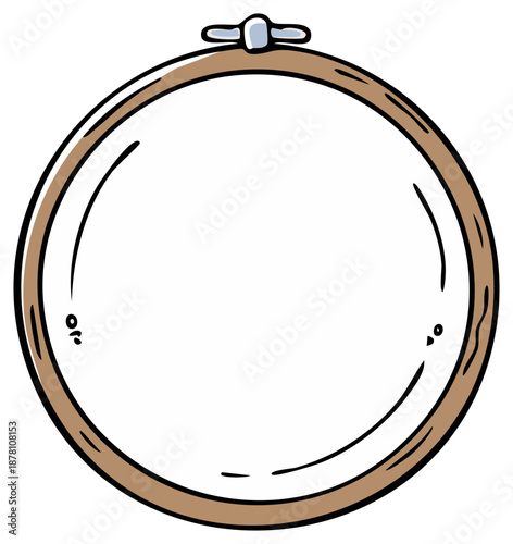 Embroidery hoop outline frame craft circle sewing tool for handmade needlework textile art