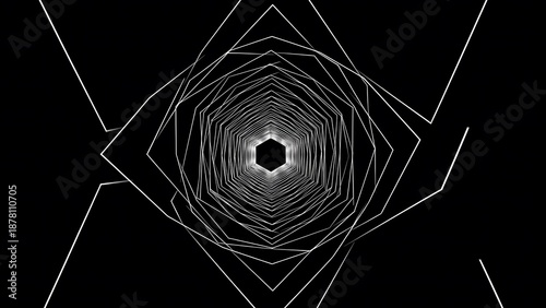 Exploring the extreme quantum tunnel and its unique patterns of light and shapes in a dark setting