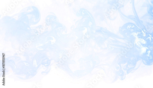 Close Up Of White Clouds In A Soft Blue Sky.
