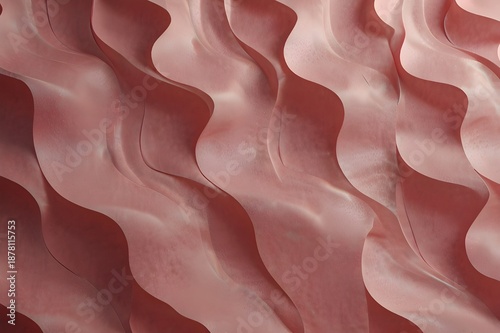 a pink wallpaper made form waves Generative Ai