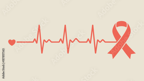 Heart health awareness Vector