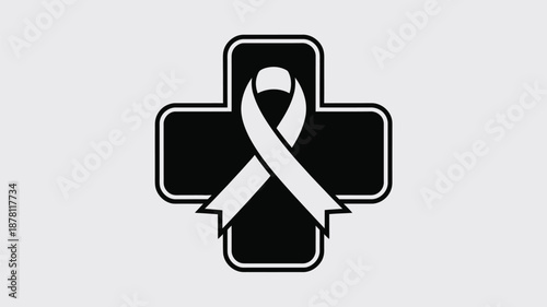 Medical awareness ribbon Vector