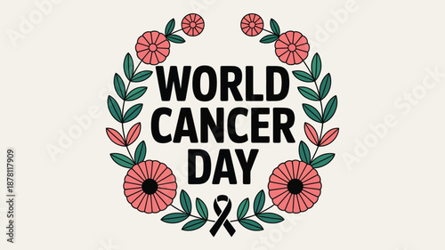 Celebrate world cancer day Vector