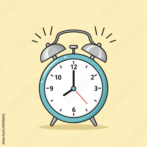 Vintage Style Alarm Clock Face.