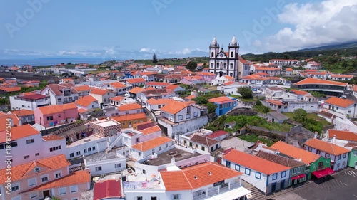 Wallpaper Mural AZORES - 11.3.2025 - Great aerial view of a parish on the Azores' Terceira Island. Torontodigital.ca