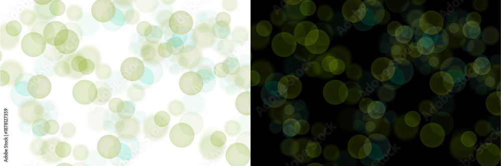 Obraz premium Green Bokeh lights abstract background