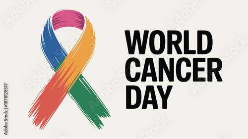 Celebrate world cancer day Vector