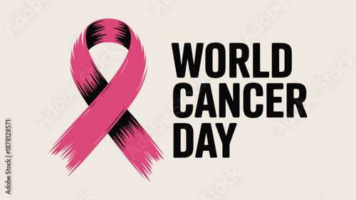 Celebrate world cancer day Vector