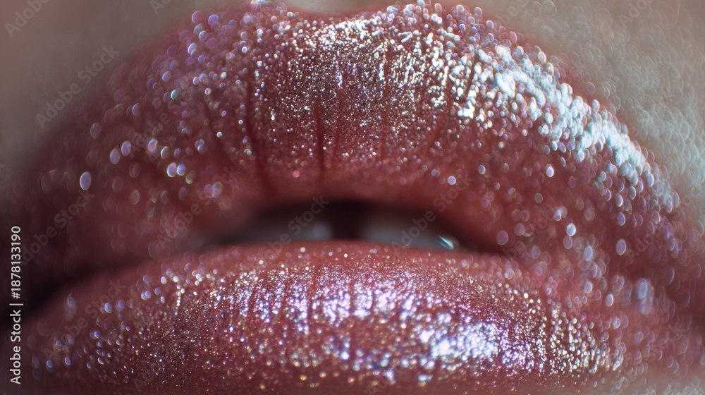 Obraz premium sexy woman's lips with gloss