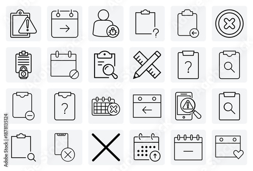Task Management And Error Handling – Denied, Warning, And Error States For Project Workflow And Productivity Apps