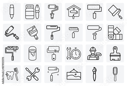 Diy Home Improvement Tools – Hammer, Drill, And Painting Supplies For Renovation And Repair Projects