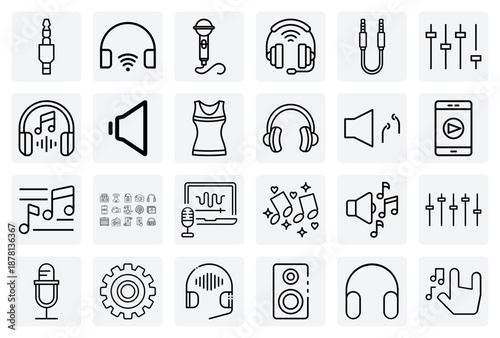 Music Festival And Concert Experience – Ticket, Headphones, And Bar For Live Event And Entertainment Promotion Materials