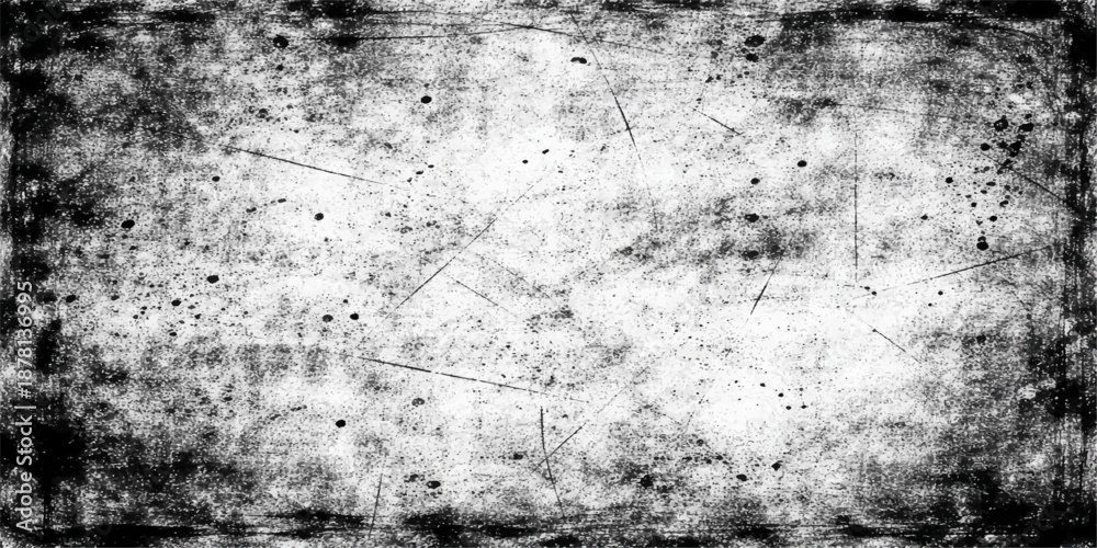 Fototapeta premium Old abstract grunge background featuring a dark aged concrete wall texture with a rough gray cement surface and vintage dirty paper pattern backdrop