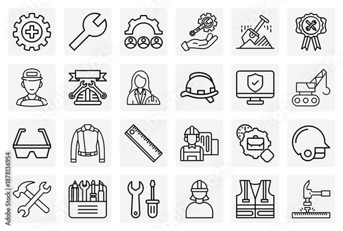 Diverse Workforce And Labor Day Celebration – Construction Workers And House Maids Representing A Broad Labor Community