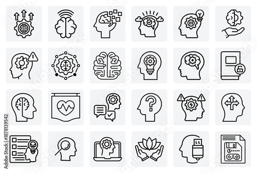 Cognitive Behavioral Psychology Concepts – Metacognition, Neuroplasticity, And Mental Clarity For Therapy And Mental Health Awareness Campaigns